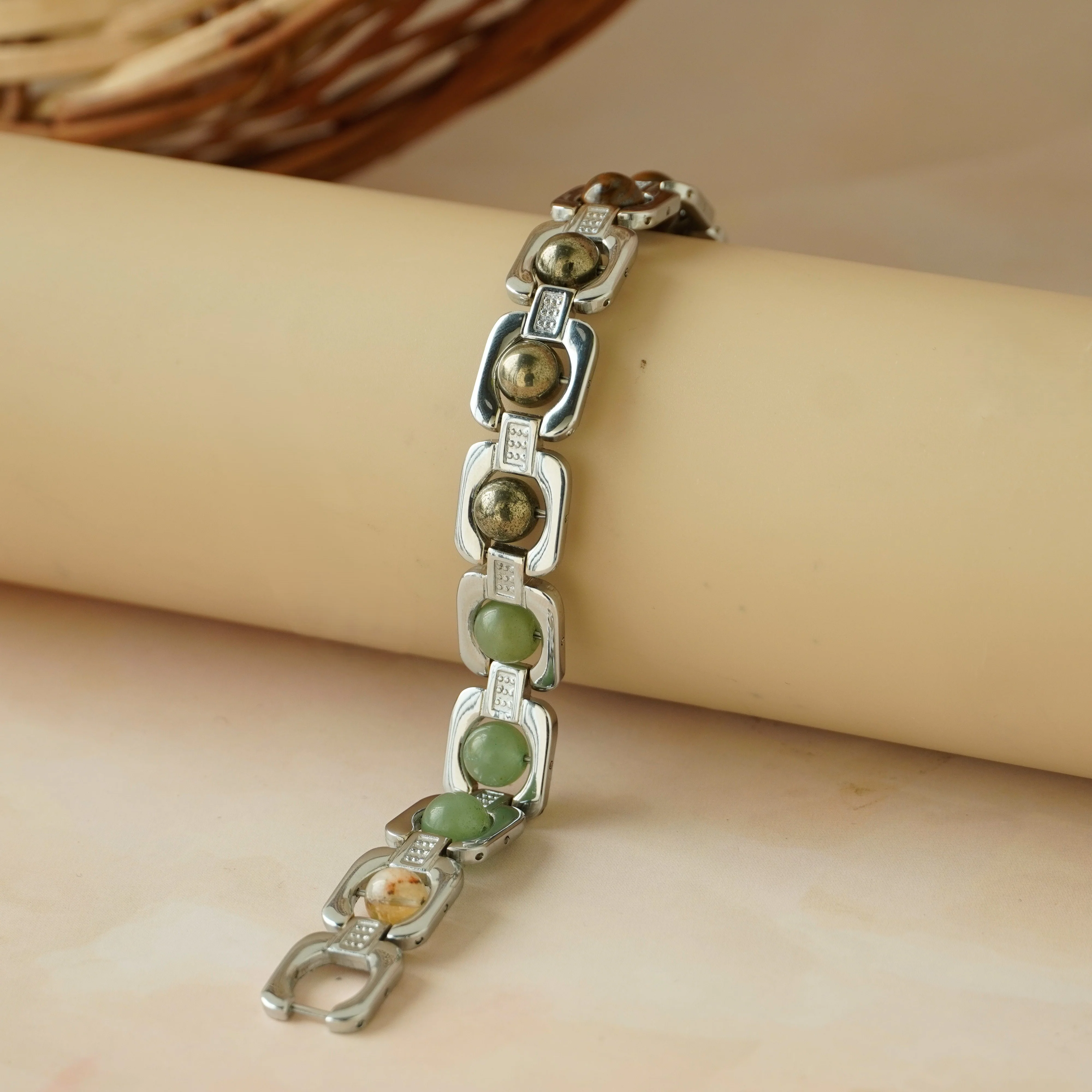 Silver Plated Essential Money Magnet Bracelet